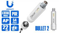 Punto de Acceso exterior Bullet 2.4 GHz 100 mW con conector N Plug