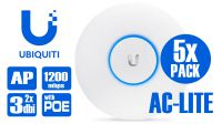 Punto de acceso Unifi 2.4GHz 300Mbps/5GHz 867Mbps 802.11ac MIMO UAP-AC-LITE (5pack)